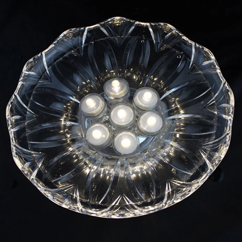 

Warm White 10 pieces/lot Submersible LED light, led candle tea light for wedding party decoration