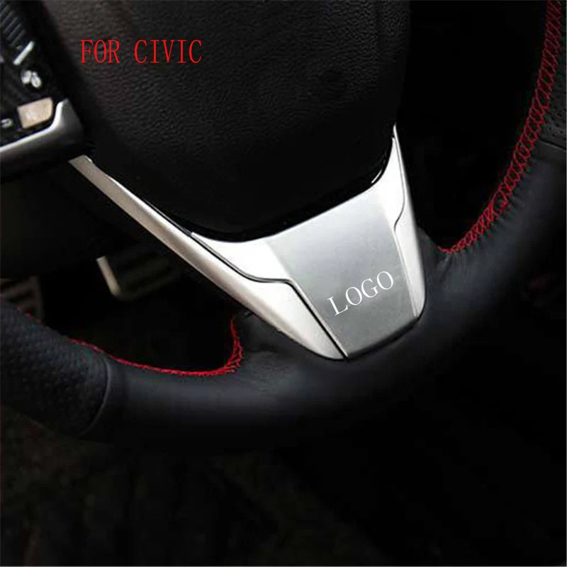 Подходит для Honda Civic 10th 2016 2017 автомобильные аксессуары Тупой свет чехол рулевого
