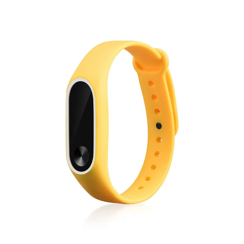 Светящийся силиконовый ремешок для Mi Band 2 регулируемый цветной запястья замена