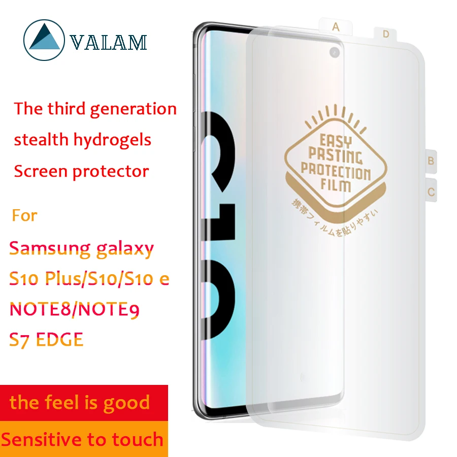 VALAM высокотехнологичная защитная пленка на весь экран для Samsung S7 S8 S9 S10 Plus задняя