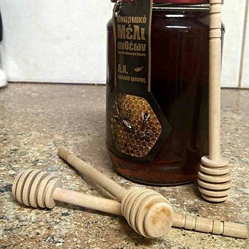 2 шт. практические ложки с длинной ручкой деревянная ложка для меда палочка