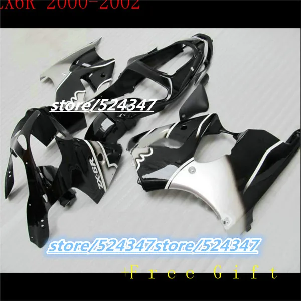 Горячая Распродажа Комплект обтекателя r для kawasaki ninja ZX6R 2009-2012 Белый Черный
