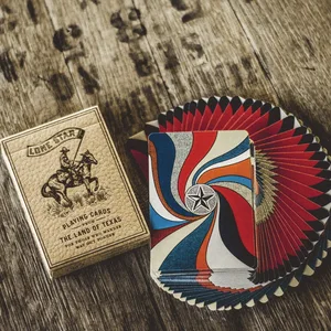 1 колода Делюкс одинокая звезда Делюкс игральные карты размер покера колода USPCC пользовательский ограниченный выпуск Новый Запечатанный Волшебный реквизит