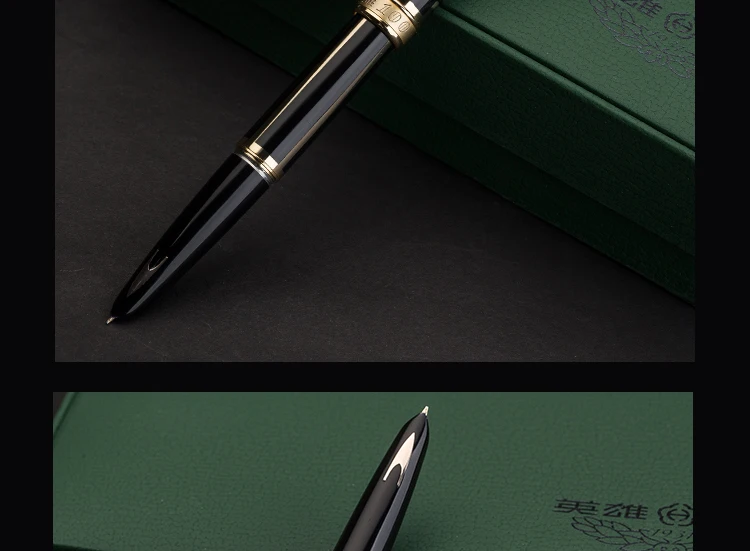 HERO Brilliant 100 Классическая 14K авторучка ручка Подарочная коробка