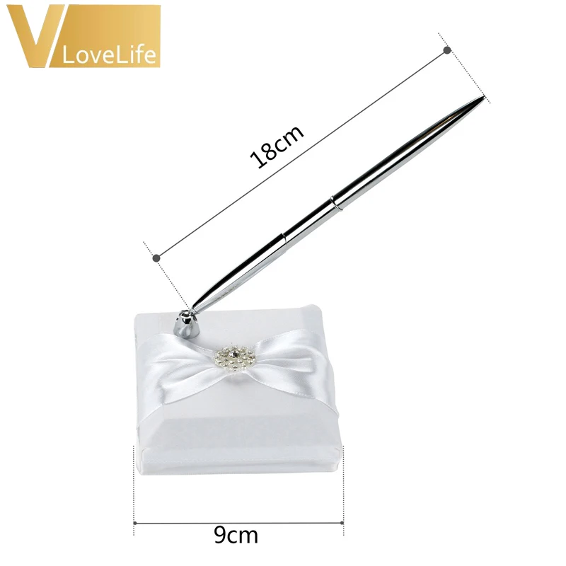 Набор ручек для свадьбы с лентами стразы пряжка ручка держатель свадебных