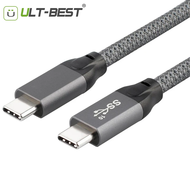 Кабель ult best с USB 3 1 Gen 2 типа C на маркер E чип PD 5A 100 Вт быстрая зарядка 4 0 10 Гбит/с для