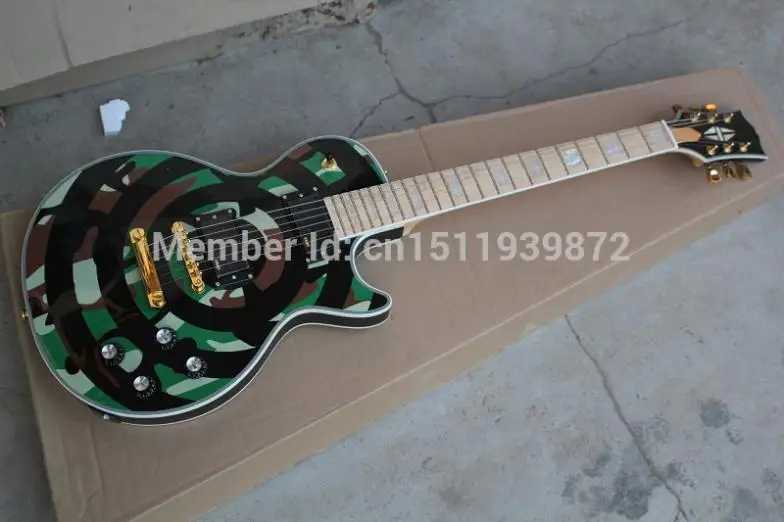 Бесплатная доставка новинка 2015 заводская магазин Zakk Wylde Меченый ЭМГ Доставка LP