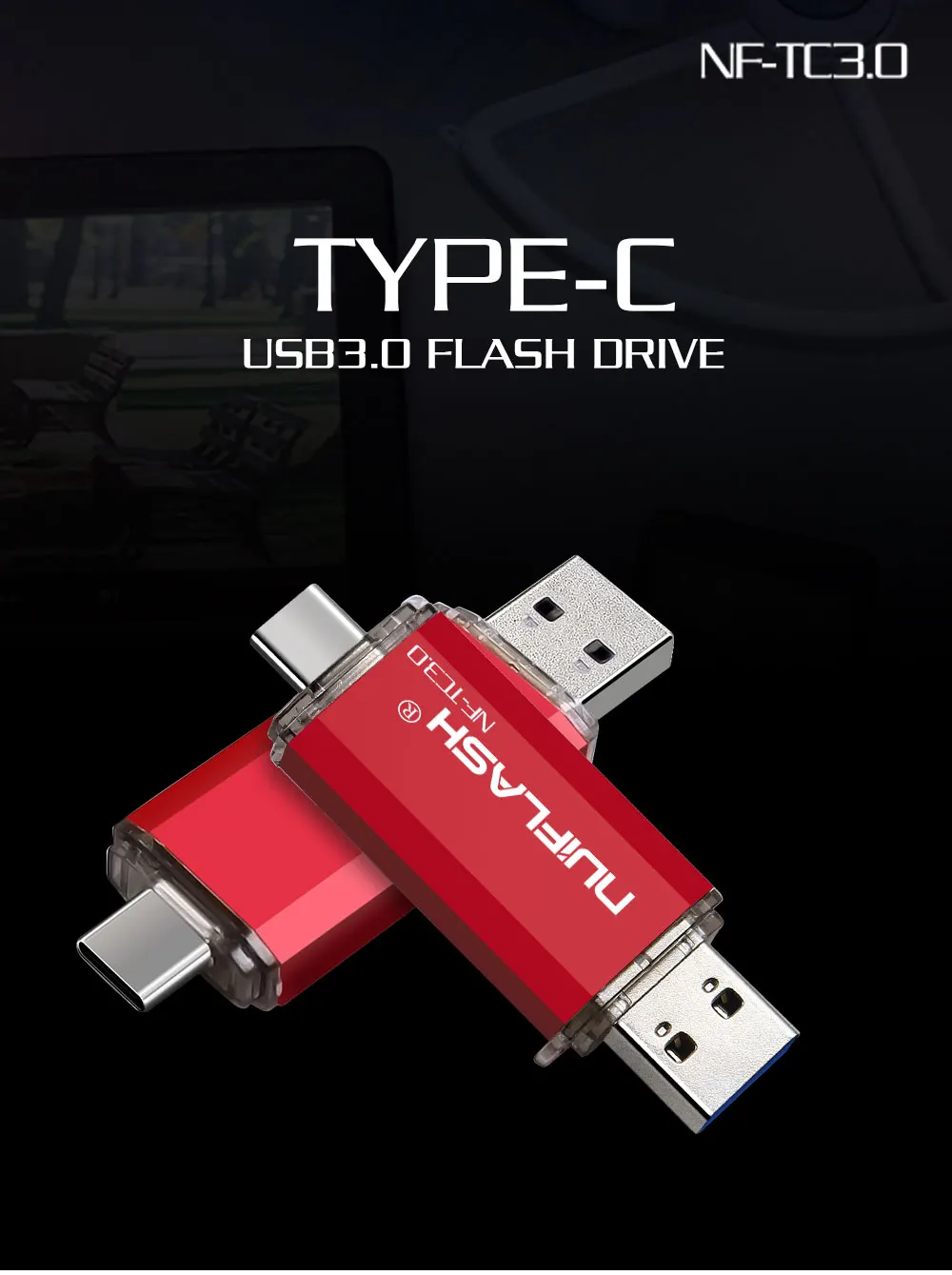 OTG USB3.0& type-c usb флеш-накопитель 4 ГБ 8 ГБ 16 ГБ 32 ГБ 64 ГБ 128 ГБ флеш-накопитель для смартфонов/планшетов на базе android