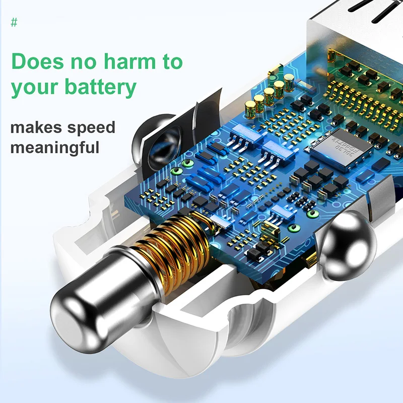 Автомобильное зарядное устройство Baseus с поддержкой QC3.0 QC4.0 USB Type C|Зарядные