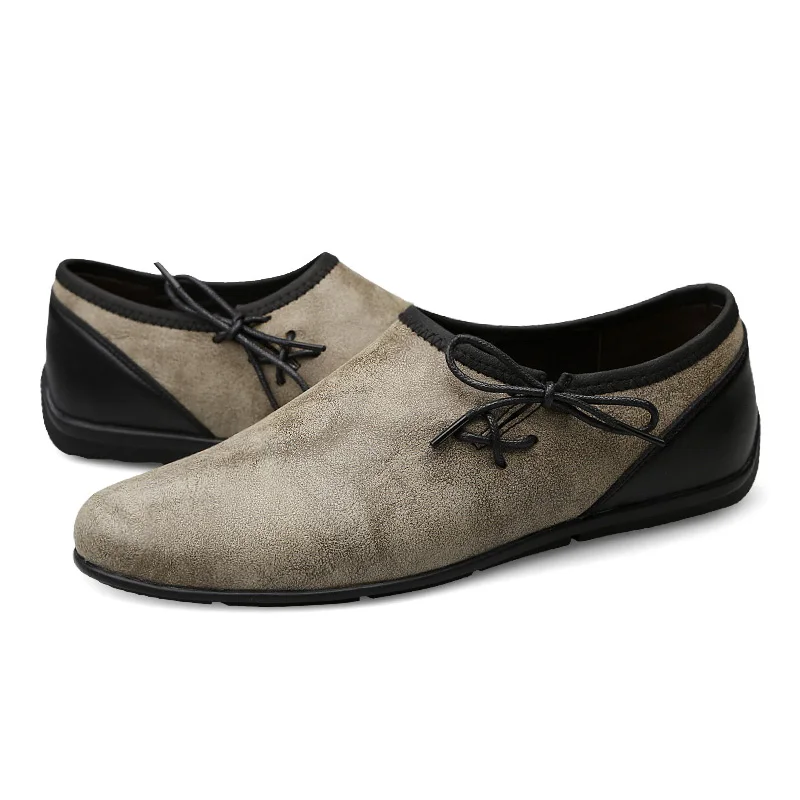 LUISVUIS Vintage Men Casual Shoes Soft Bottom Light Flats Daily Comfortable Driving Male Footwear Size 37-46 | Обувь