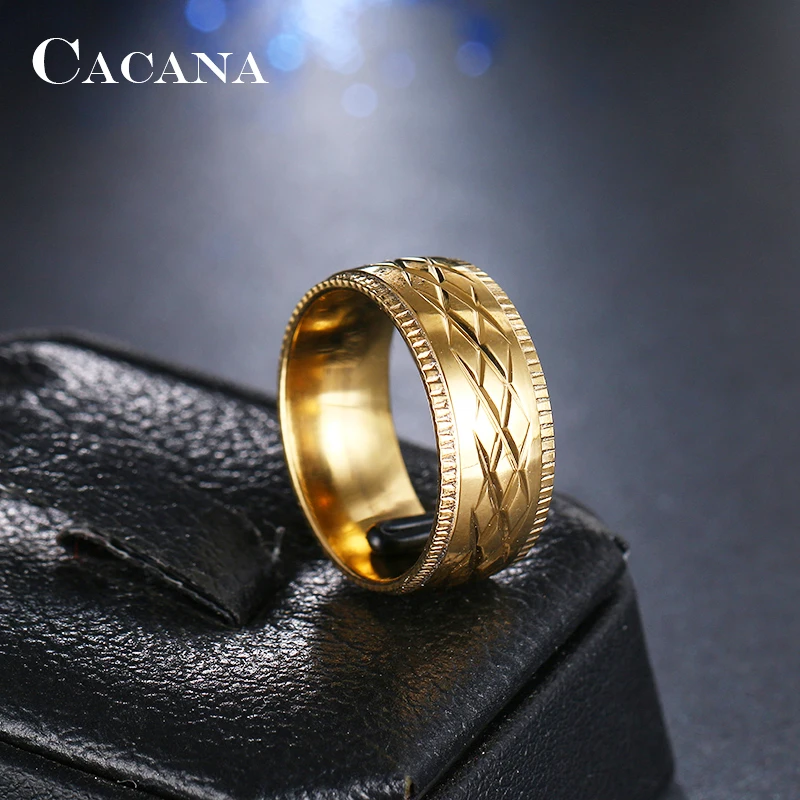 Женские кольца из нержавеющей стали CACANA персонализированные X Mark модные