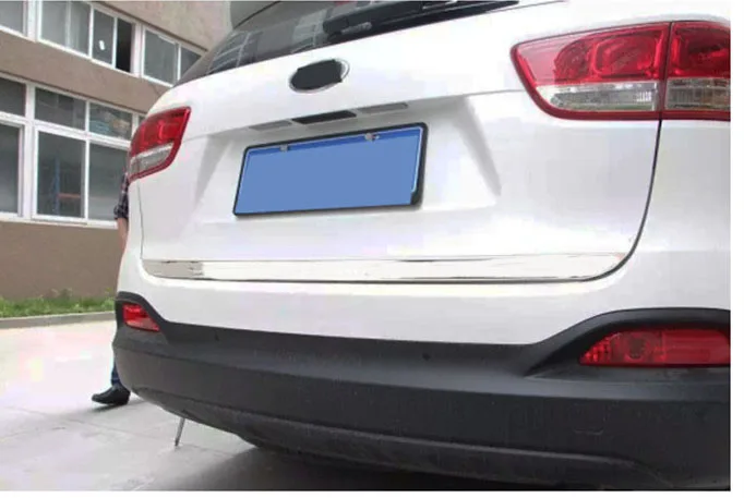 

ACCESSORIES FIT FOR KIA SORENTO UM 2016- CHROME REAR TRUNK BOOT TAILGATE DOOR COVER TRIM MOLDING EDGE GARNISH STRIP