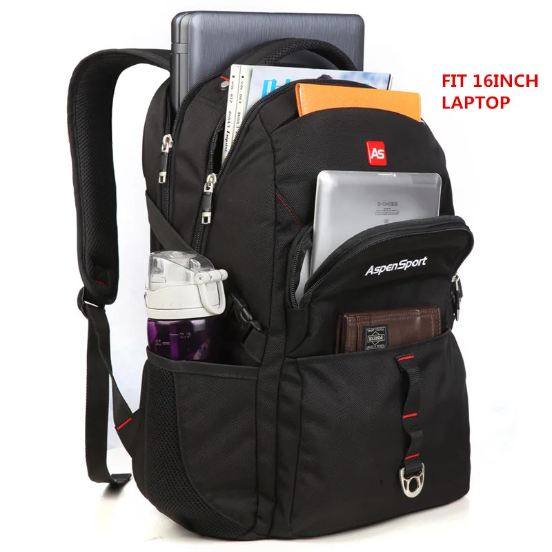 Рюкзак AspenSport стильный для мужчин и женщин черный|fashionable school bags|school bags for mencollege backpack