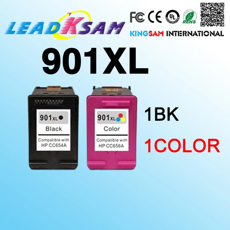 Чернильный картридж 901 совместимый с hp901 901xl Officejet 4500 4600 J4550 J4580 J4680 черный + цвет |