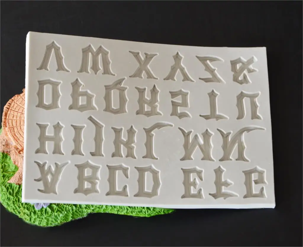 Новое поступление формочки с буквами алфавита 3d силиконовая форма для торта