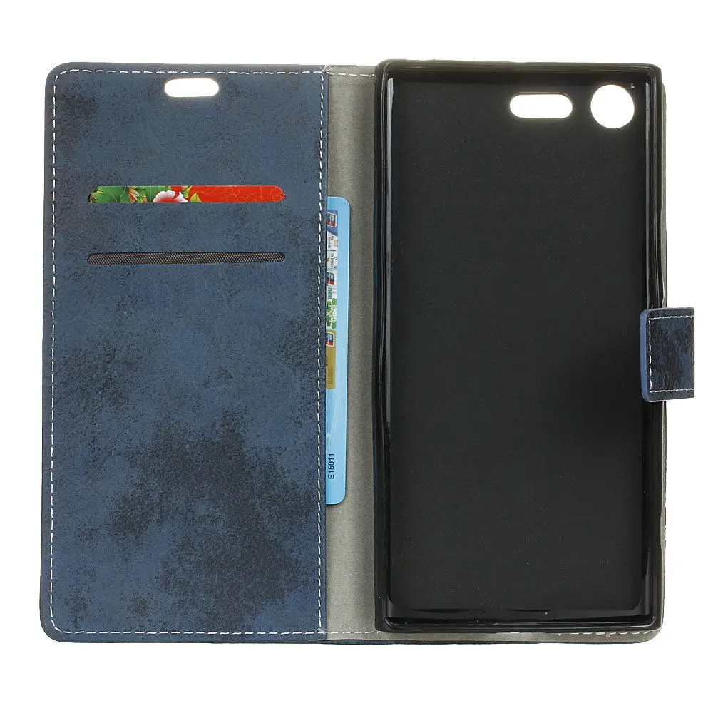 Винтаж Флип кожаный Чехол для Fundas Sony Xperia XZ1 g8341 f8342 g8343 компактный g8441 ETUI Капа слот