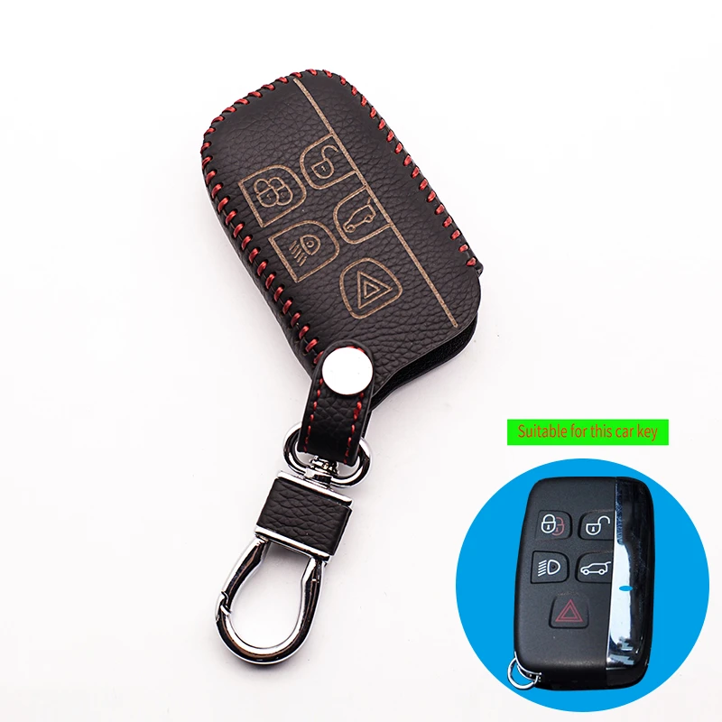 Новейший кожаный чехол для клавиатуры автомобиля Land Rover Range Sport Discovery 2 3 4 Freelander|car key
