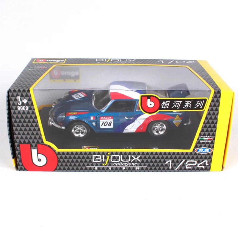 Bburago 22022 Renault A110 1600s car diecast 180*72*53 мм гоночный автомобиль сбор синий модели для