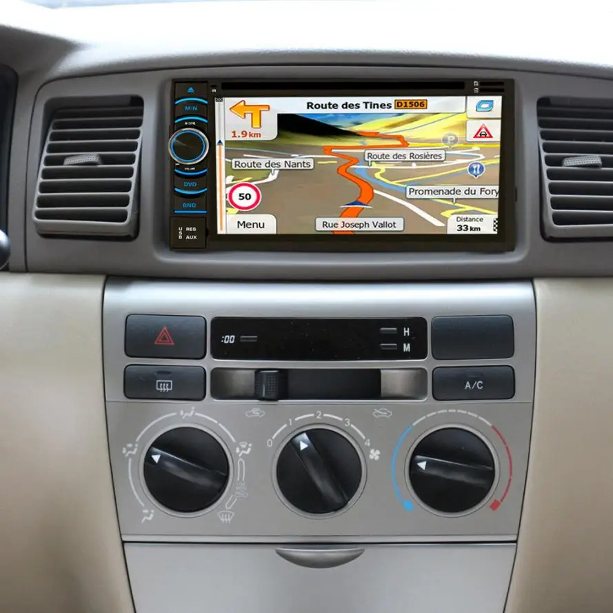 6 5 &quotHD Android Wifi GPS Nav автомобиль в тире USB/SD/AUX/MP3/CD dvd плеер двойной DIN FM радио Bluetooth