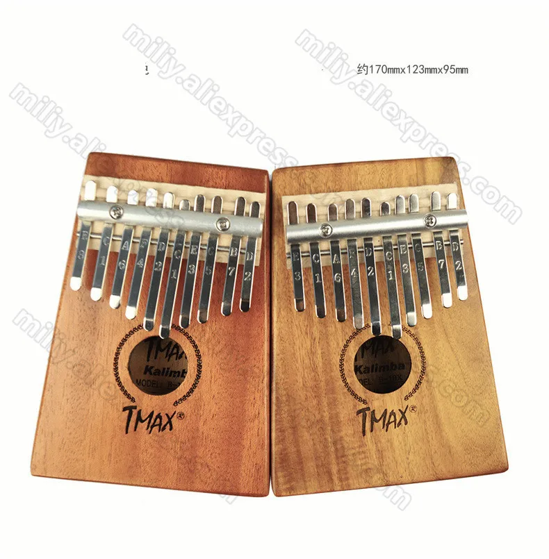 

New 17 Key Kalimba African Solid Pine Bamboo Mahogany Thumb Finger Piano Sanza Mbira Calimba Percussion Piano Instrument