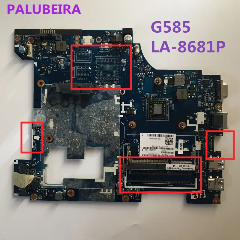 PALUBEIRA для Lenovo G585 Материнская плата ноутбука LA 8681P основная 100% тестирование