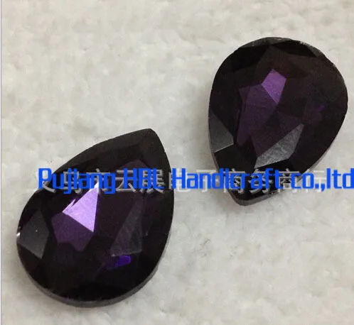 

Deep Amethyst Tear Drop PointBacked Glass Lovely Beads Crystal Fancy Rhinestone