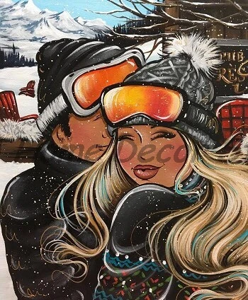 Новогодняя мозаичная мозаика для пар девочек 5D дрель алмазная живопись вышивка