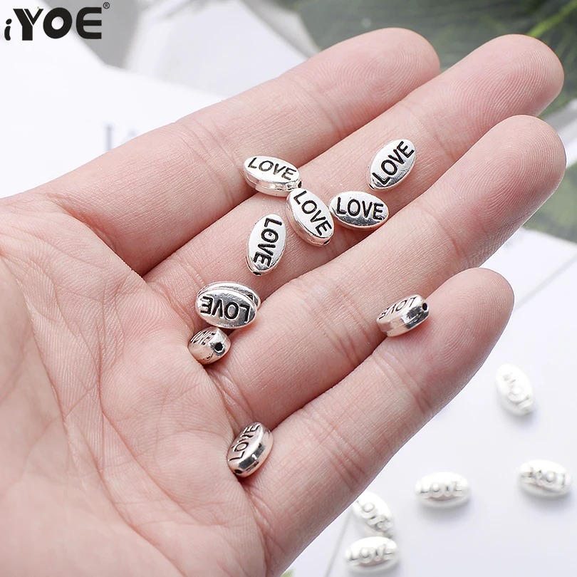 IYOE 20 шт. Винтажный серебряный цвет Любовь Сердце свободный фотоэлемент для