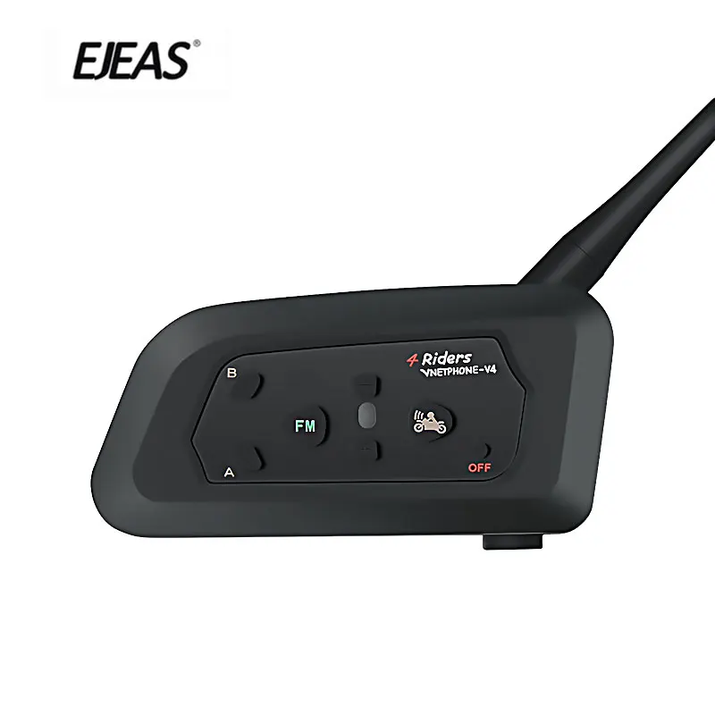 Ejeas V4C 1200 м полный дуплексный Handfree стерео наушники Bluetooth домофон с fm радио для