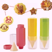 3pc cake biscuit diy nozzle tool food drawing pen pastry tube decorating pen biscuit mould mold muscovado jam paste sauce pen