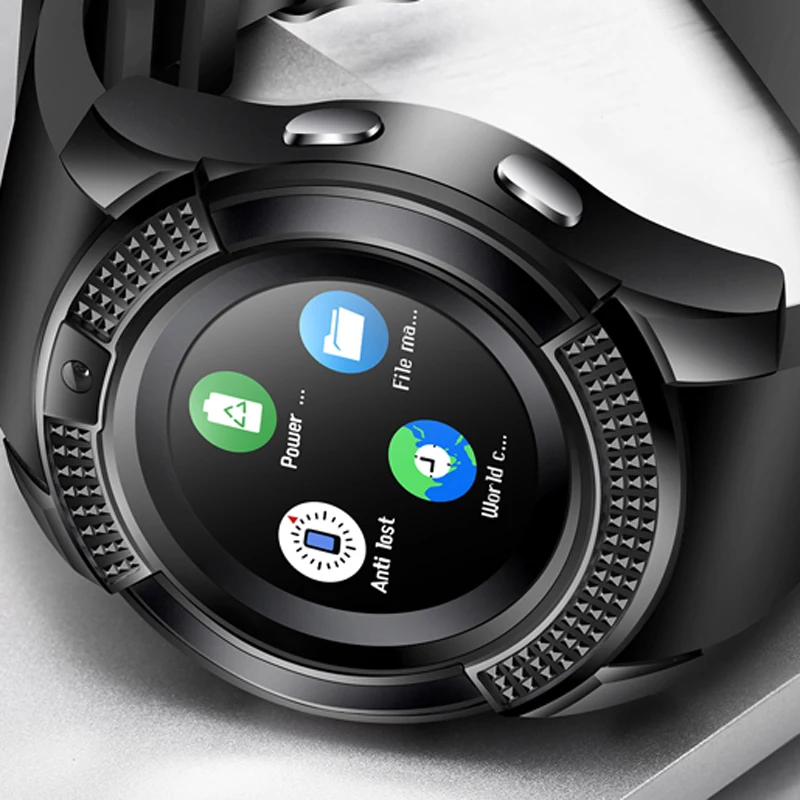 Смарт часы наручные для мужчин и женщин поддержка с камерой Bluetooth SIM TF карта Smartwatch