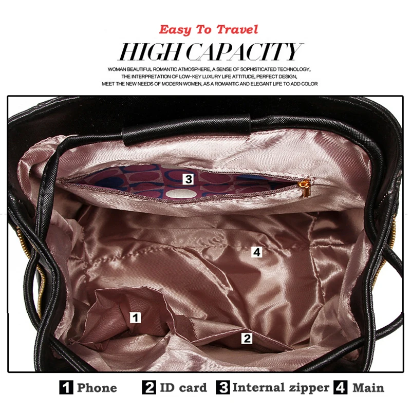 Женский кожаный рюкзак mochila escolar feminina sac a dos femme в Корейском стиле 2019|Женские