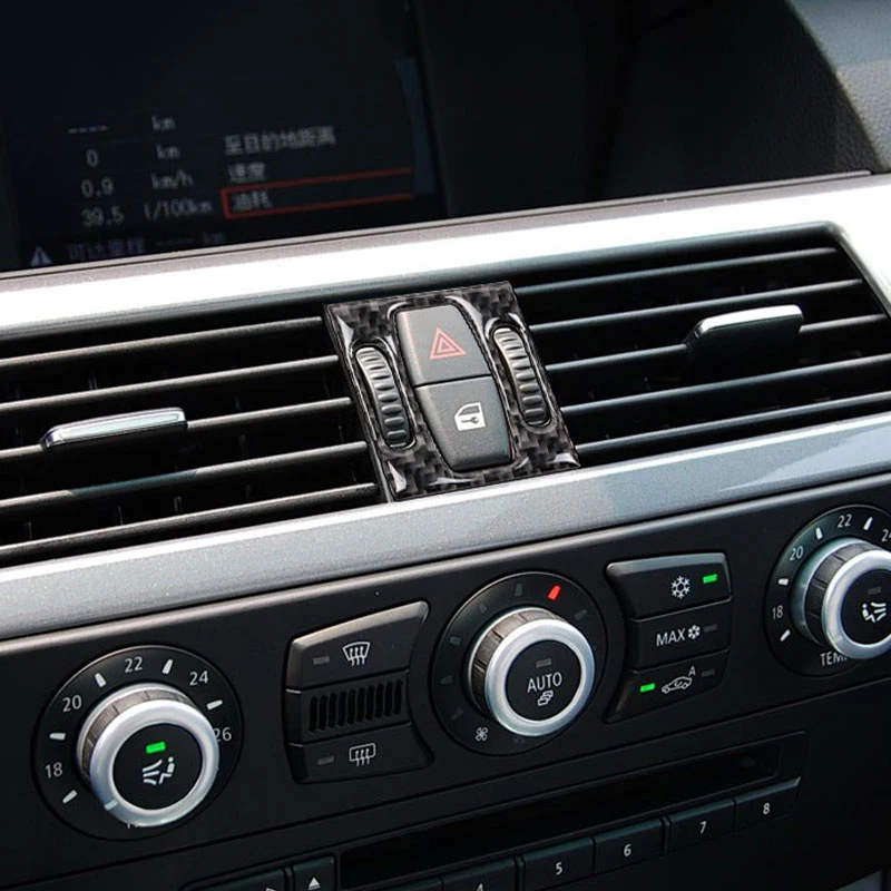 SRXTZM для BMW E60 2004 2010 5 серия углеродное волокно внутренняя отделка центральный