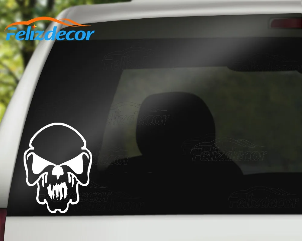 

Cool Cherepok Sukll Vinyl Car Decal Creative Bumper Pattern Decoration L506