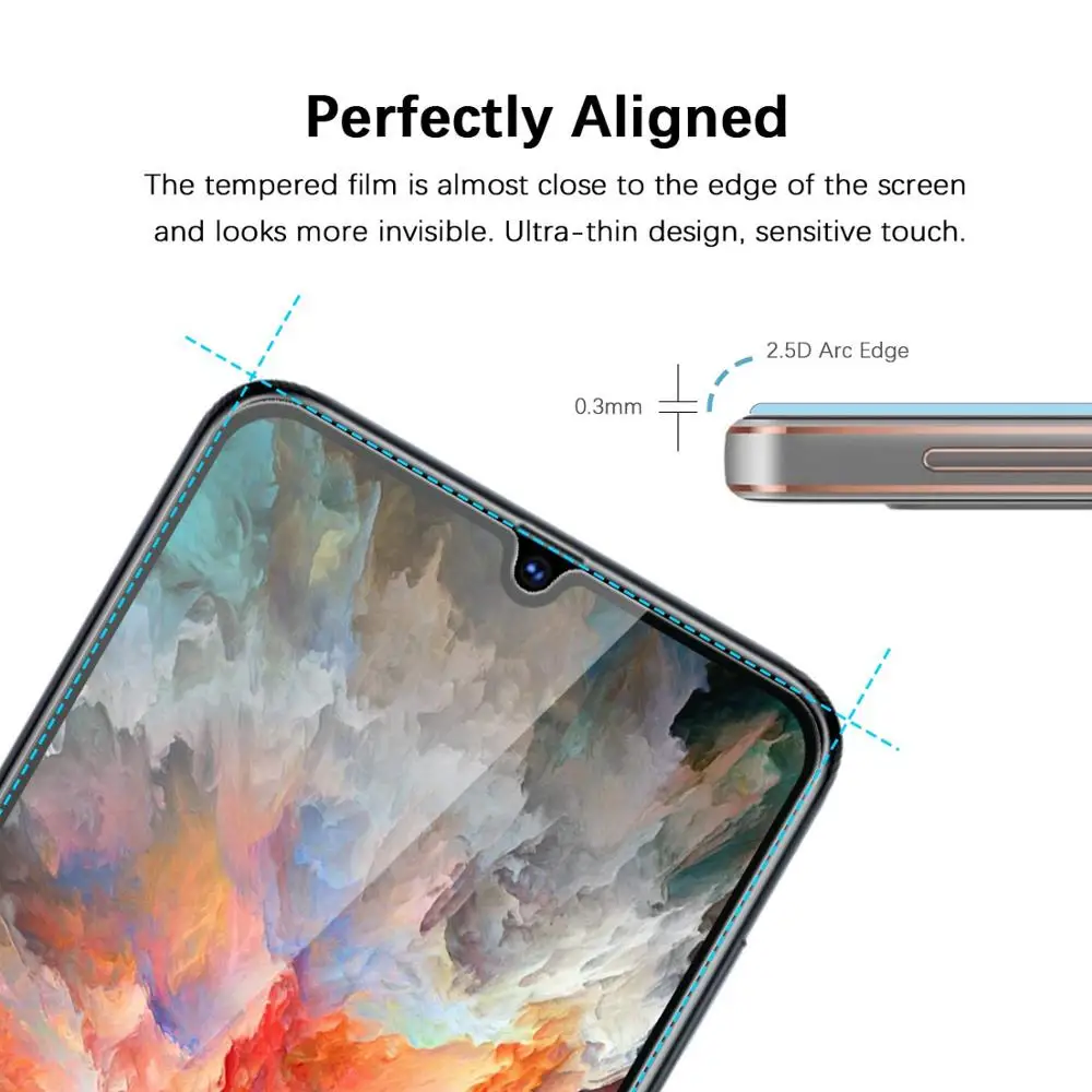 2 в 1 Защитное стекло для Samsung A50 A40 A70 A30 A20 A10 закаленное объектива пленка на A21 A21s + M21