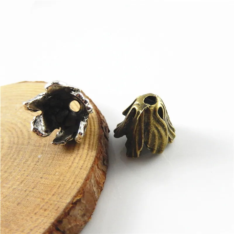 GraceAngie 6 шт. 17 мм винтажные бронзовые ювелирные изделия тона сплав цветок бусины