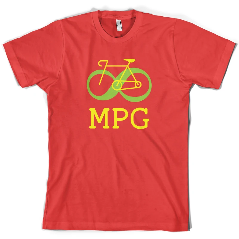 Bicycle Infinity MPG - Mens T-Shirt Cycler BikER Cyclist 10 Colours Mans Unique Cotton Short Sleeves O-Neck T Shirt | Мужская одежда