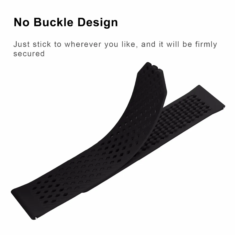 Силиконовый резиновый ремешок для наручных часов 22 мм 23 Patek Philips Zenith Ulysse Nardin Blancpain