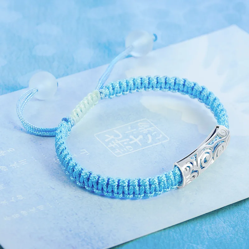 [Гинтама] браслет из аниме гинтоки серебра и синего цвета эрикабешу кагура