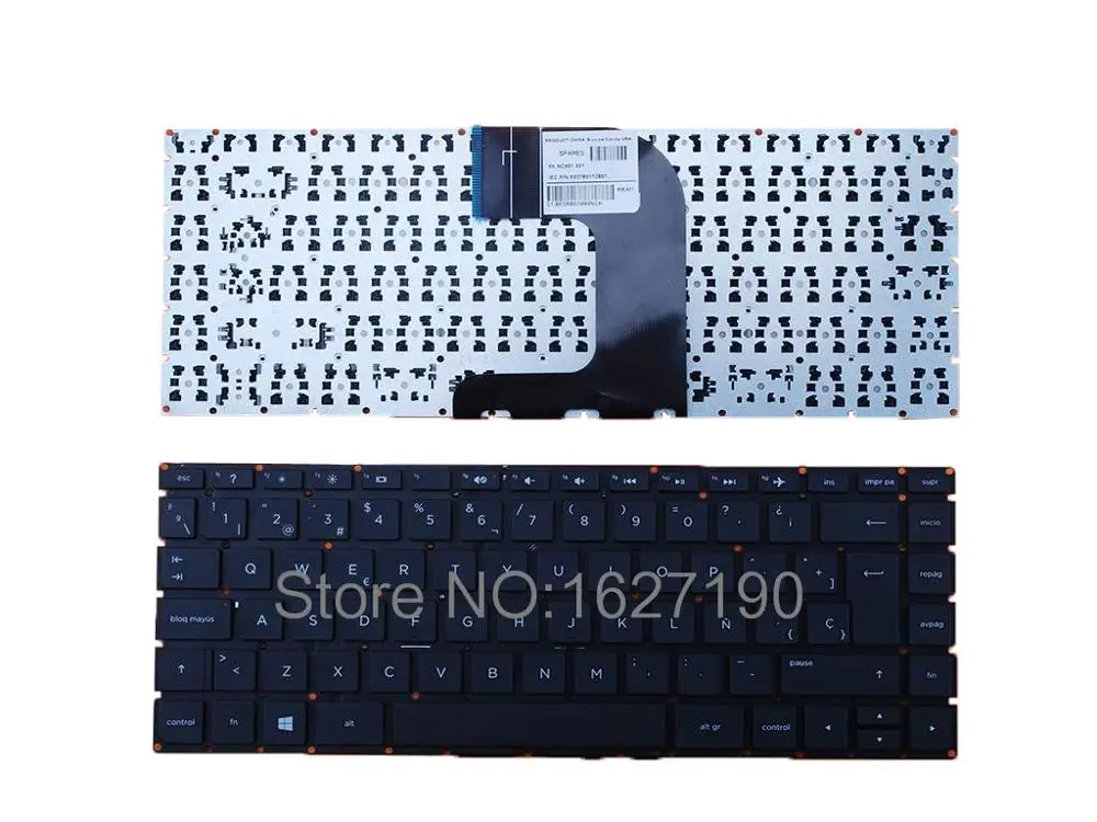 

Spanish Laptop Keyboard for HP Pavilion 14-AC 14-AF BLACK Without FRAME,Without Foil,Win8 SP Laptop keyboards