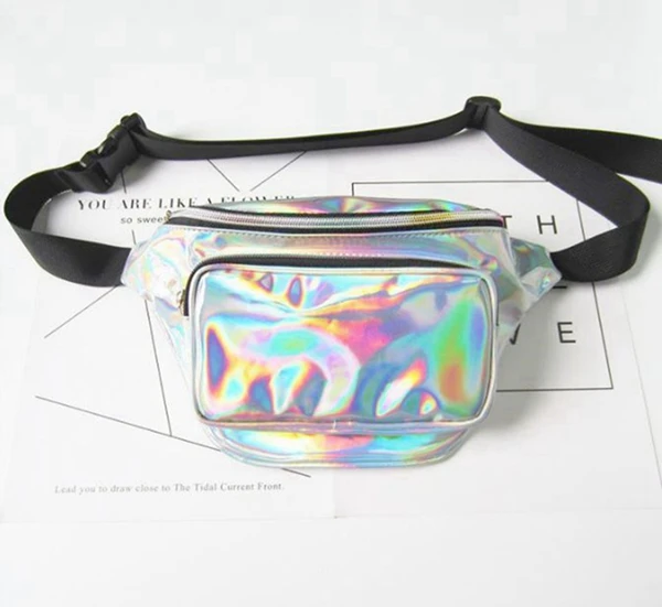 Free Shipping+Wholesale PU laser waist bag Thighbags fanny pack for women holographic leg 30pcs/Lot |