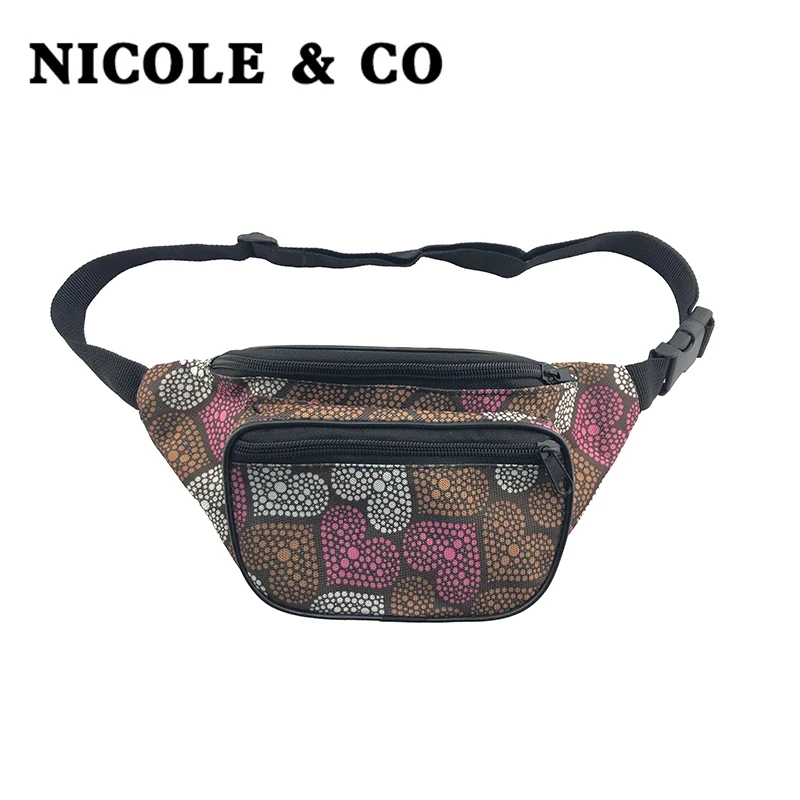 Поясная Сумка NICOLE &amp CO для мужчин и женщин забавная Сумочка телефона маленькая