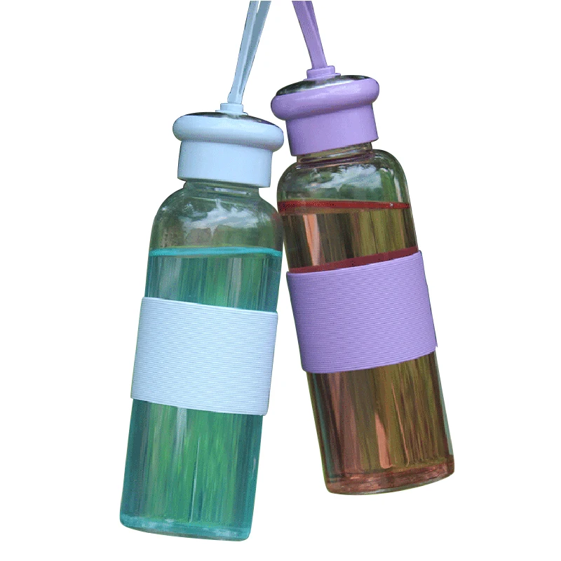 320 мл/420 мл портативная Спортивная стеклянная бутылка для воды герметичный стакан