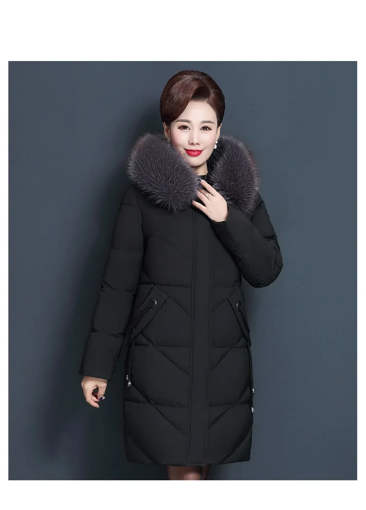 Классическое пальто с капюшоном хлопковое новинка 2019 женская зимняя куртка