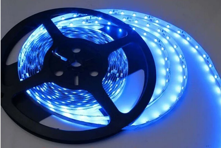 Горячая Распродажа 15 м/лот Синий 3528 SMD Одноцветный 300led полоса лампа DC12V