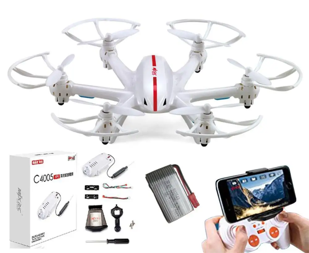 MJX X800 RC FPV системы Drone hexacopterrft БПЛА Безголовый вертолет с HD c4005 0.3mp Камера VS X300/X400/