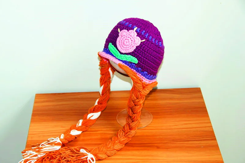 free shipping Queen hat girls children's handmade crochet caps Children 's Princess Girl 100% cotton | Детская одежда и