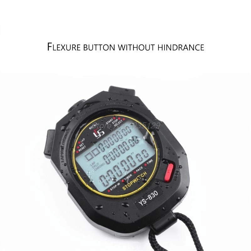 

Portable Handheld Timer Digital Stopwatch Multifuction Professional Sports Running Training Timer Stopwatch 10-100 tracks