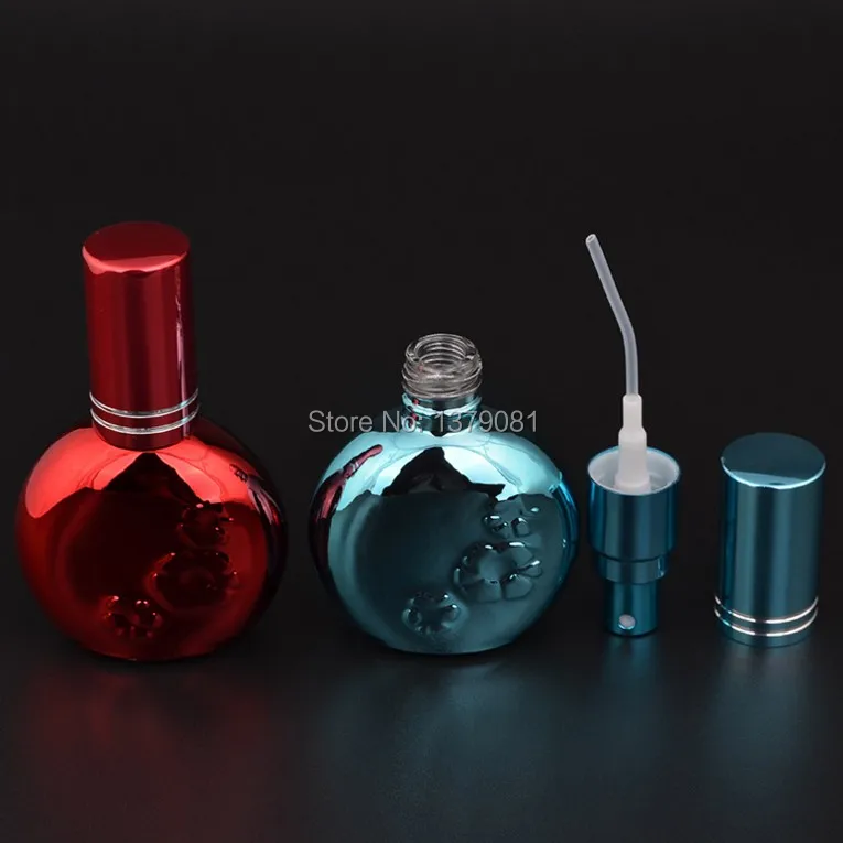 

13ml Blue,Red Glass Perfume Bottles Empty Spray bottle Atomizer Cosmetic Refillable containers