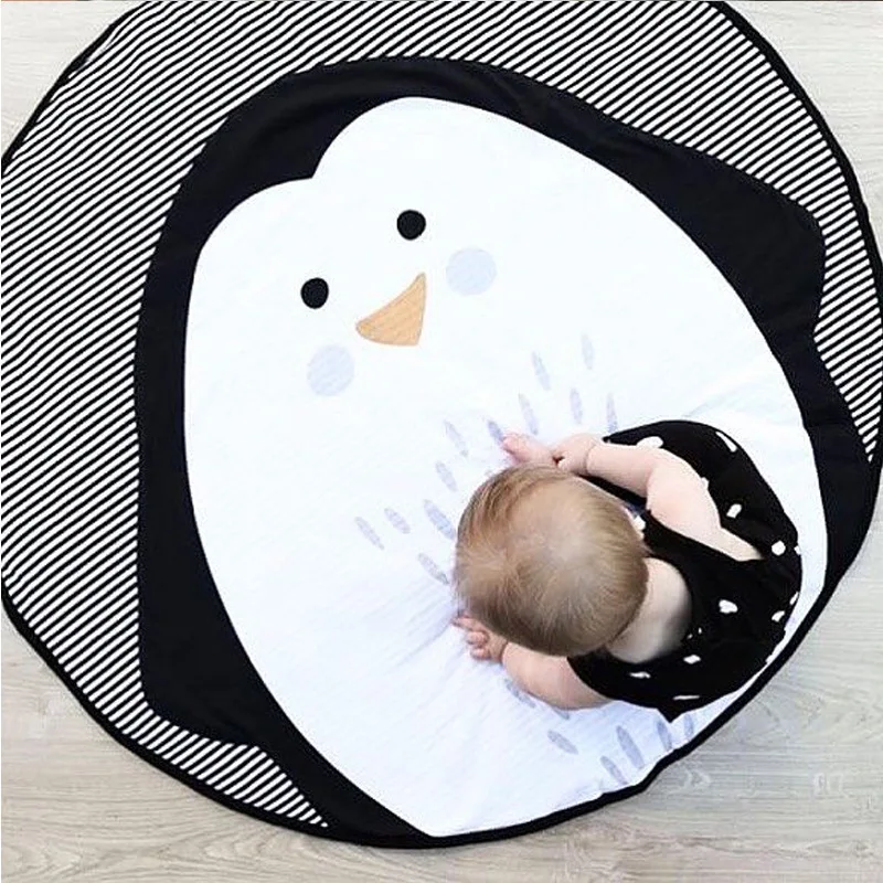 

Newborn Baby Blanket Penguin Rug Game Mat Kids Crawling Carpet baby Infant Bedding Stroller Blanket Children's Room Decoration